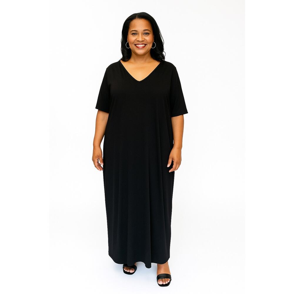Style Plus Boutique Size 1X‎ Black Maxi with pockets